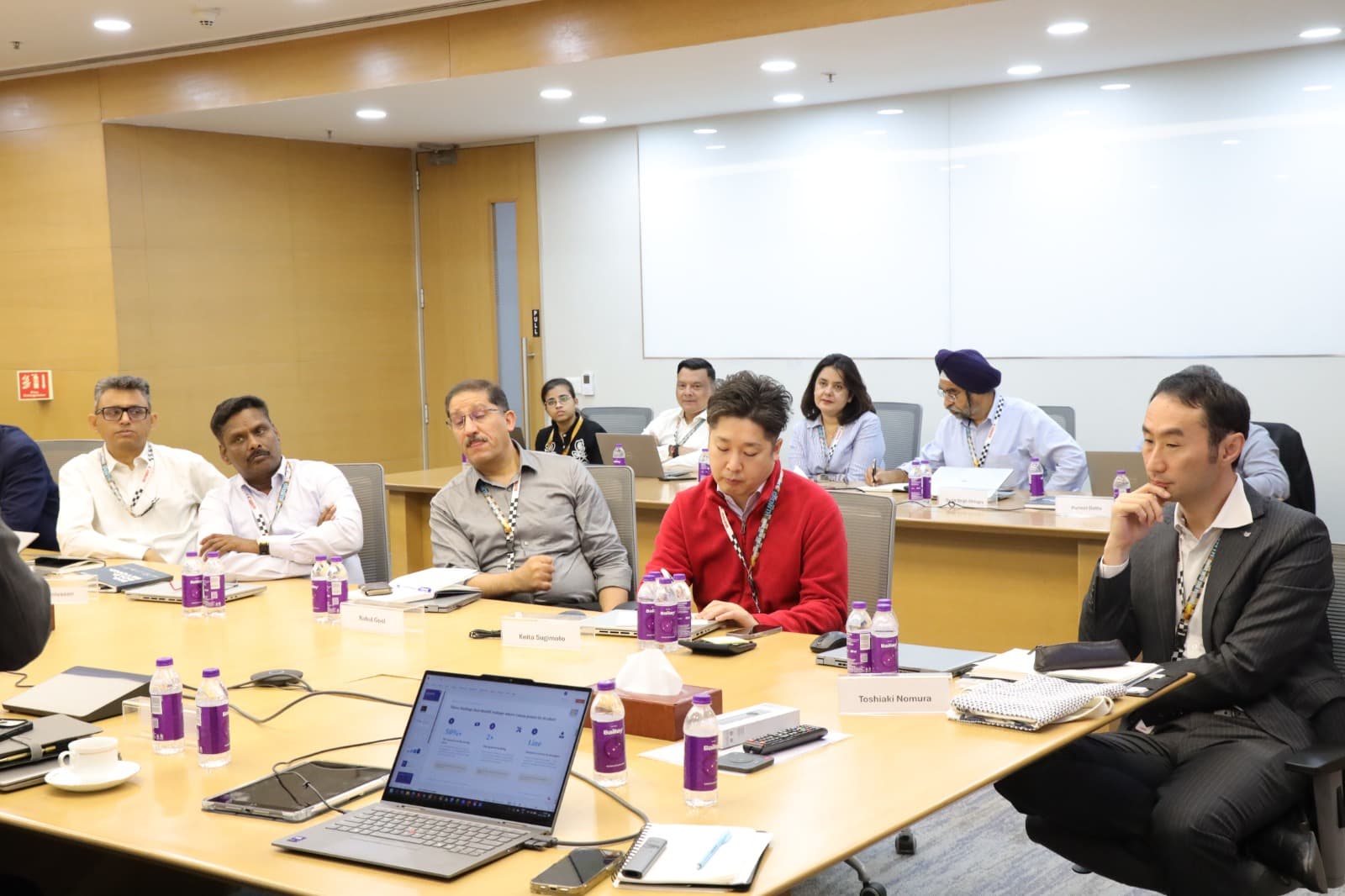 Leadership team attending a practical AI workshop