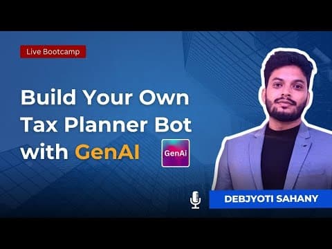 How to Create a Bot with Gen AI | Build Tax Payer Bot with Gen AI 